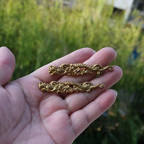 Miniatura 7 de BOHIHYU Espada Samurai Japonés Koshirae-Tsuba Fuchi Kashira Menuki Oro chapado en cobre