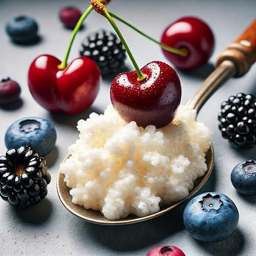 Iniciador de granos de kéfir de leche, Bulgaros de Leche, Pajaritos de Leche, Granos de kéfir vivos, Leche de kéfir casera, 1 (TSP) LUVKEFIR