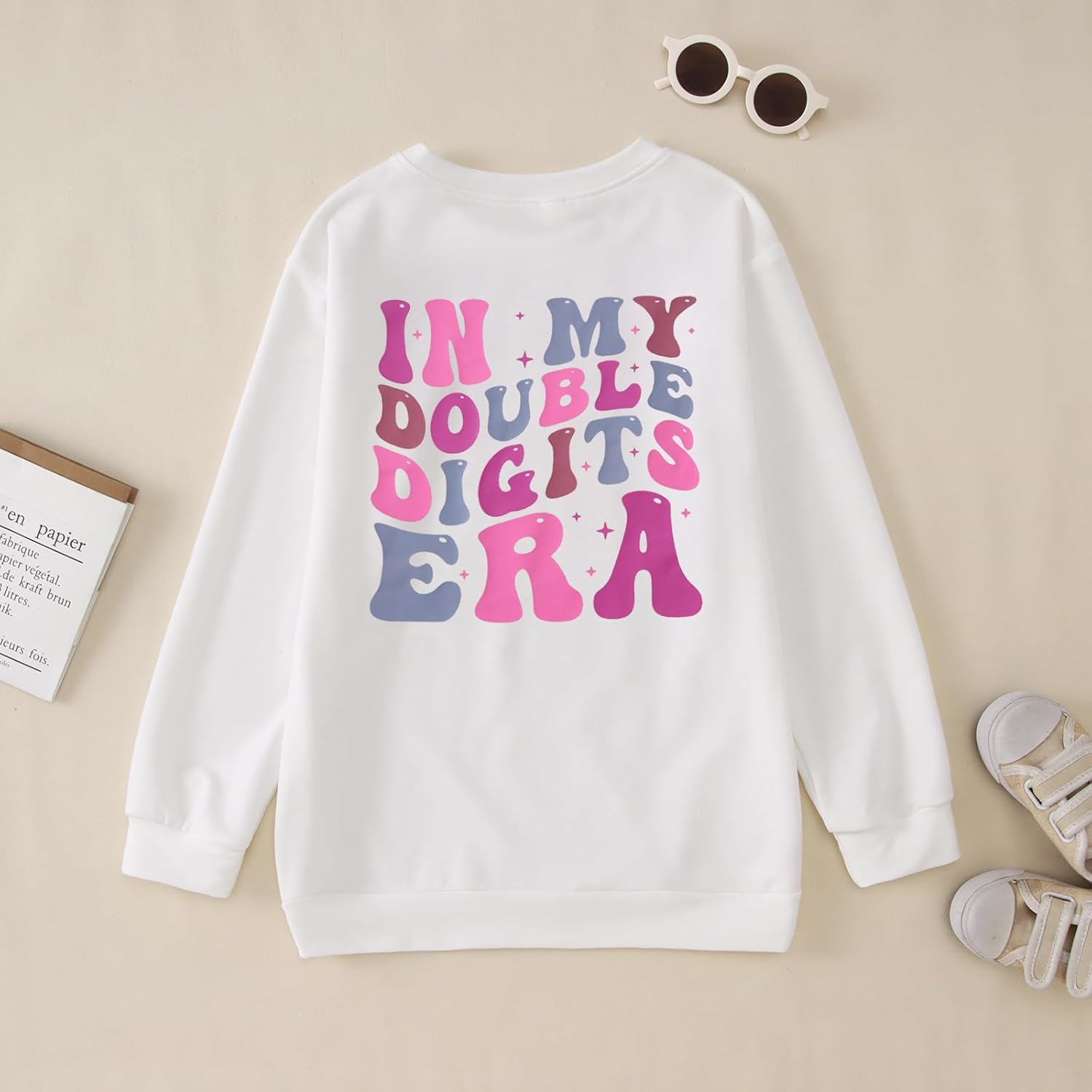 in My Double Digits Era Birthday Girl Outfit 10 Year Old 10th Birthday Girls Sweatshirt Girls Ten Bday Party Shirt - Image 6