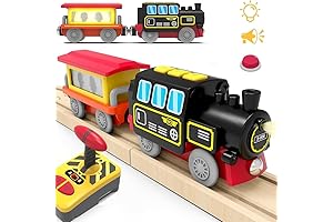 Chuggington Wooden Train - Remote Controlled Train Compatible with Thomas & Friends