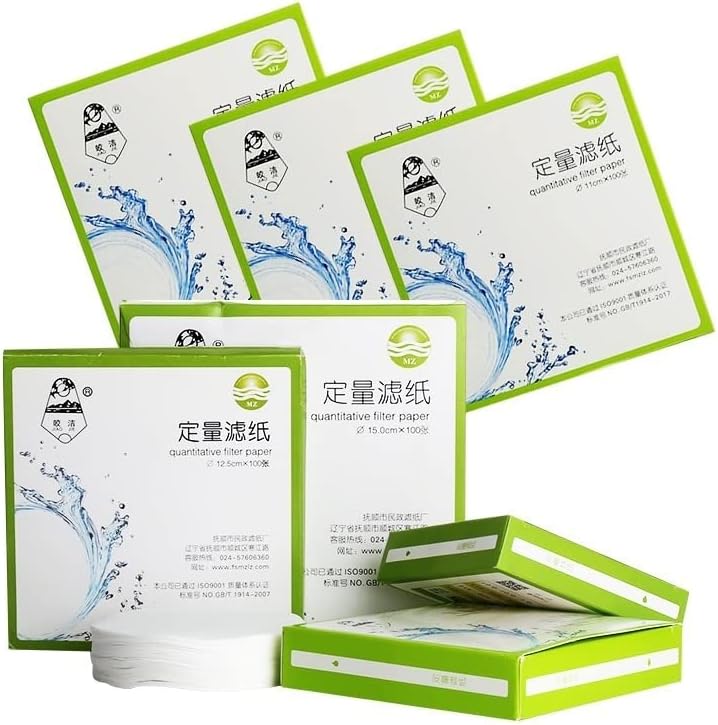 100Pcs/pack/lot Fast/Medium/Slow Speed quantitative Filter Paper for lab Funnel use Dia 7/9/11/12.5/15/18cm (Size : 15cm Fast)