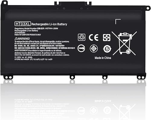 HT03XL L11119-855 Laptop Battery for HP Pavilion 14-CE 14-CF 14-DF 15-CS 15-DA 15-DB 15-DW 17-by 17-CA Series 15-CS0053CL 15-DW0033NR 15-DA0014DX L11421-542 L11421-2C2 HSTNN-UB7J HSTNN-DB8R HT03041XL