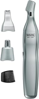 Wahl 5545-400 Nose Ear Hair Trimmer for Men - Precision Eyebrow Neckline Detail with Rotary Reciprocating Heads, Battery Powered