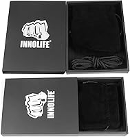 Vista 5 de INNOLIFE Boxeo Dodge Hide Speed Bag Flannel MMA Pendulum Training (negro (sin relleno))