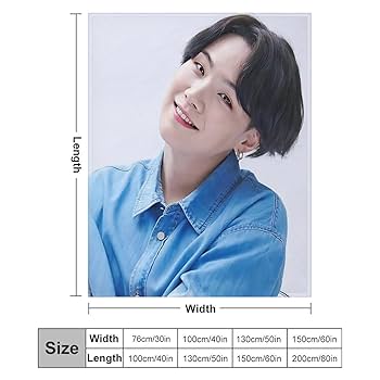 【puniko】BTS　SUGA ブランケット 約130×150cm×2枚 Amazon.co.jp: BTS SUGA ブランケット 掛け毛布 洗える 耐久性