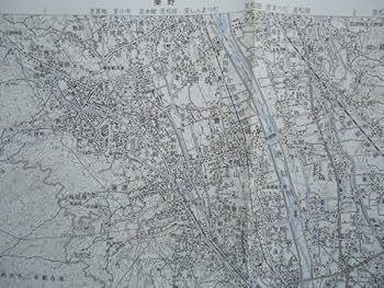 Amazon.co.jp: 古地図 昭和50年代『小田原』五万分一地形図NI-54
