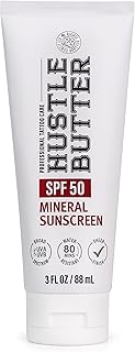 Hustle Butter Tattoo Aftercare Sunscreen - Tattoo Sunscreen Lotion - Fad...