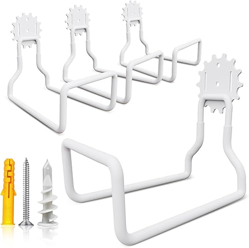 Vehookin Ganchos grandes de garaje de 8.77 pulgadas, ganchos de almacenamiento de pared de acero resistente con organizador de revestimiento