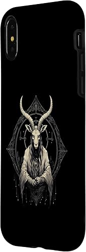 Miniatura 8 de Funda para iPhone 12 Pro Max Satanic Goat Baphomet Creepy Occult Devil Goth Lucifer