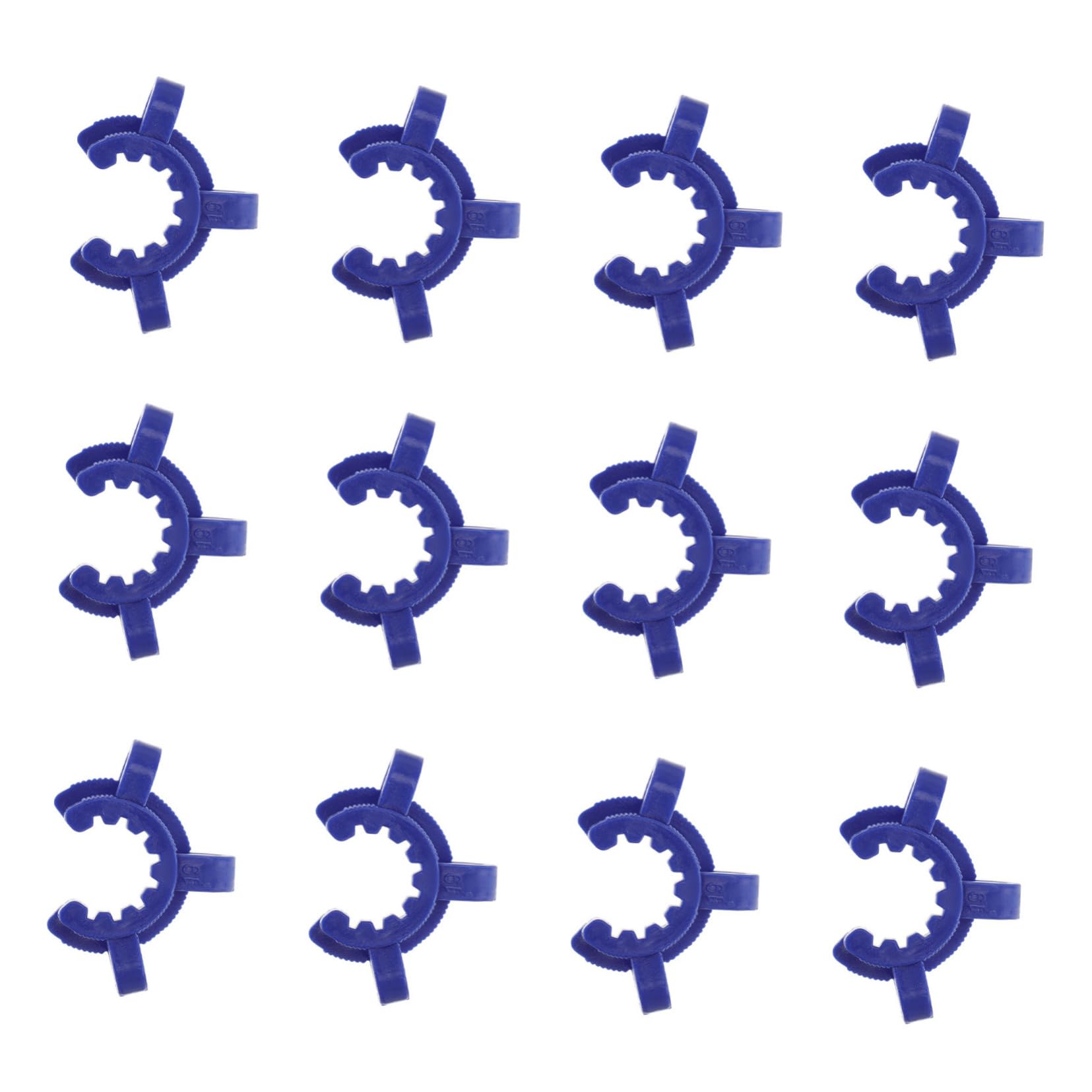 NAMOARLY 12pcs Plastic Labs for Glass Taper Joints Strong Holding Force Clamp Laboratory Random