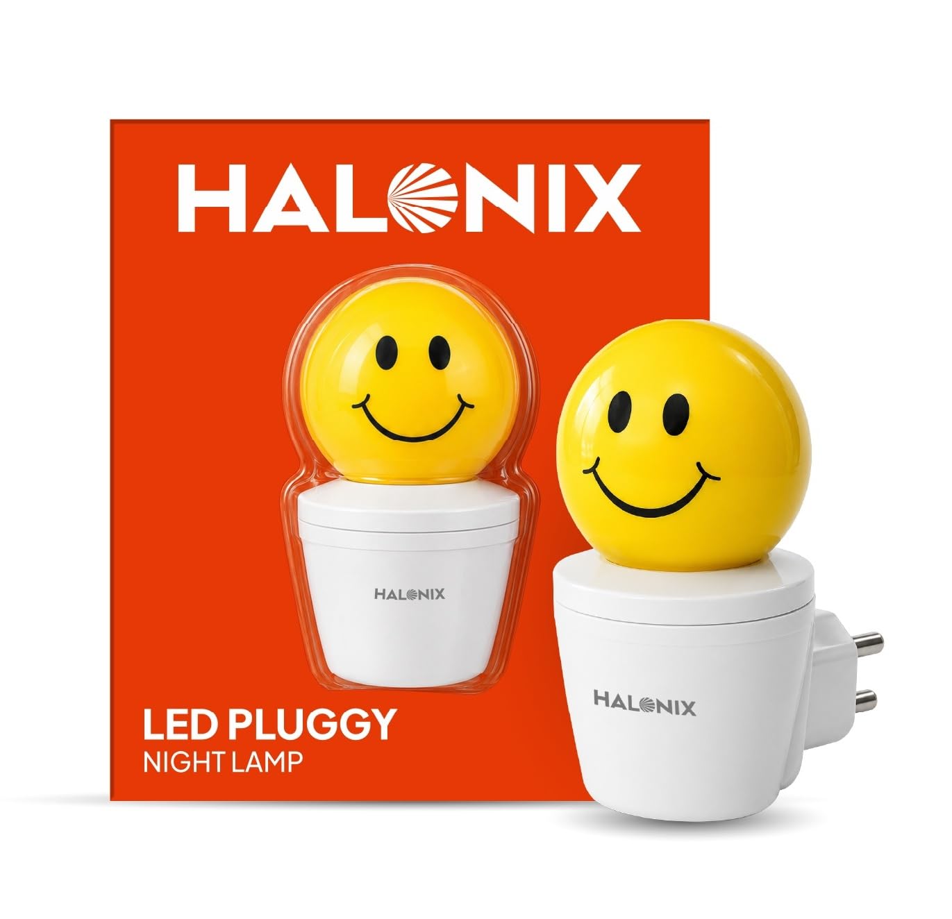 Halonix SMILE 0.5W Yellow LED Night Lamp | Plug & Play | Up to 30,000 Hours LED Life | 1 Year Warranty | Energy Efficient Night Light for Bedroom, Kids Room & Hallway-image-37