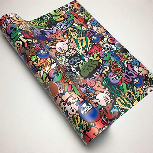 Faqbill Hd Jdm Sticker Bomb Vinyl Wrap Film Roll Graffiti | Desertcart ...