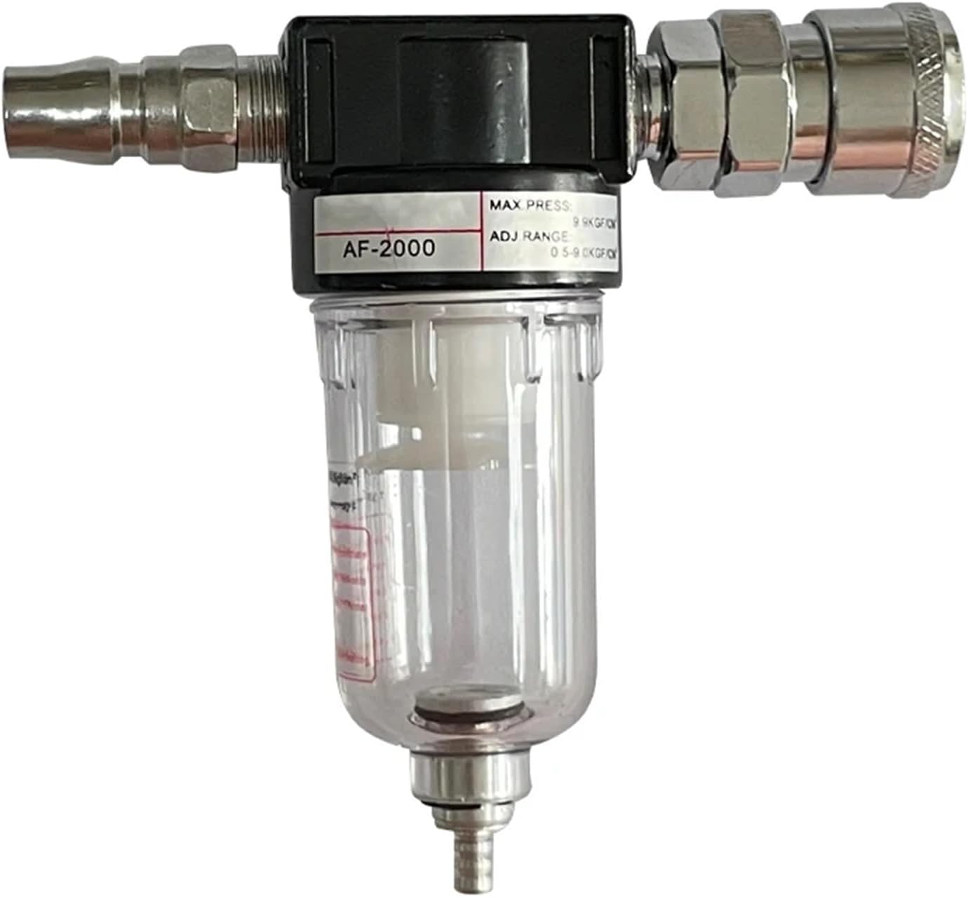 2pcs AF2000 Moisture Separator for Compressor Universal Air Water Oil Filters Catch Auto 1/4" Compressed Air Filter(with EU Fittings)