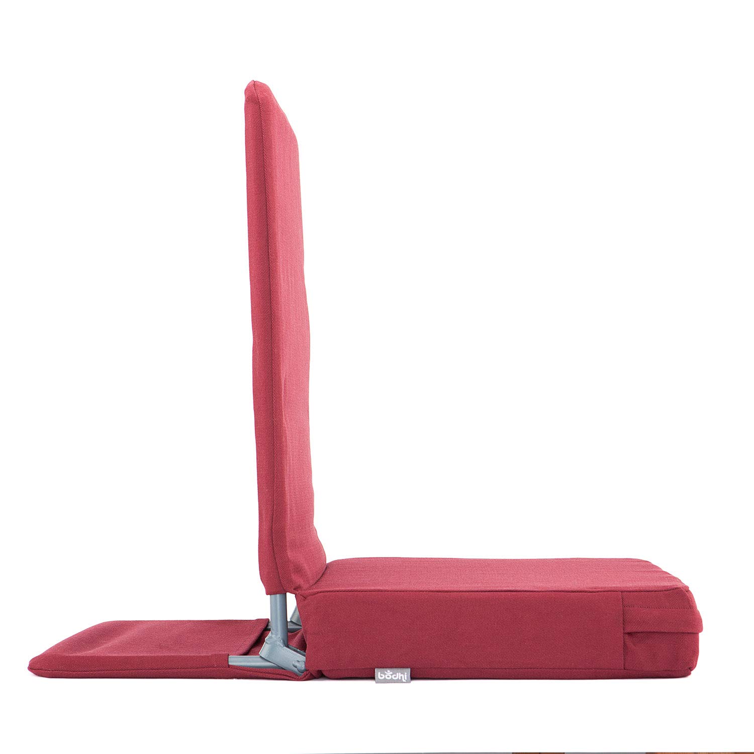 Bodhi Mandir - Sedia da pavimento XL, pieghevole, con cuscino spesso, con schienale imbottito, per yoga e mediazione, rivestimento lavabile