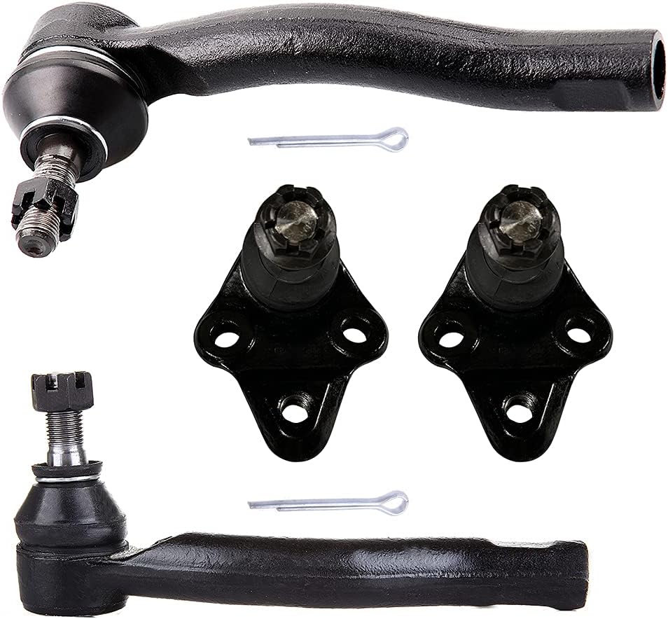 ROADFAR Outer Tie Rod End Lower Ball Joint Fit 2003 2004 2005 2006 2007 2008 For Toyota Corolla Front Suspension Set of 4