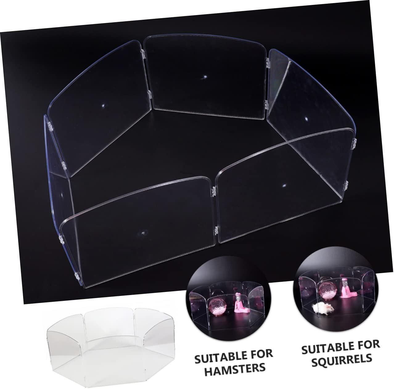 Plastic Hamster Playpen Indoor PET Enclosure 1 Set Fence for Hamsters Chinchillas and Small Pets