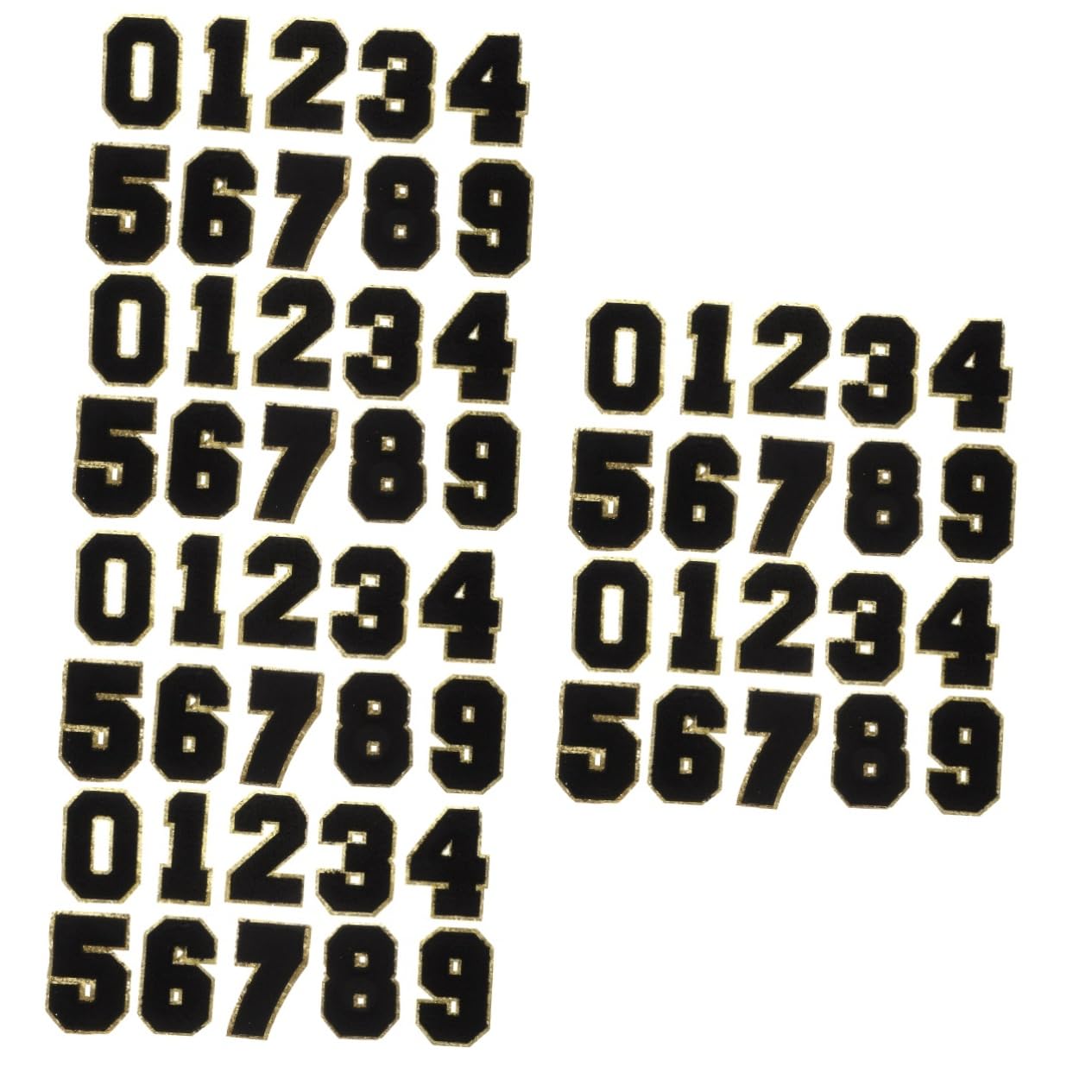 TEHAUX 60pezzi Patches Decorativi Ricamati Per Abbigliamento Toppe Numeriche Applique Per Jeans Borse e Accessori Per Fai Da Te e Decorazioni Moda