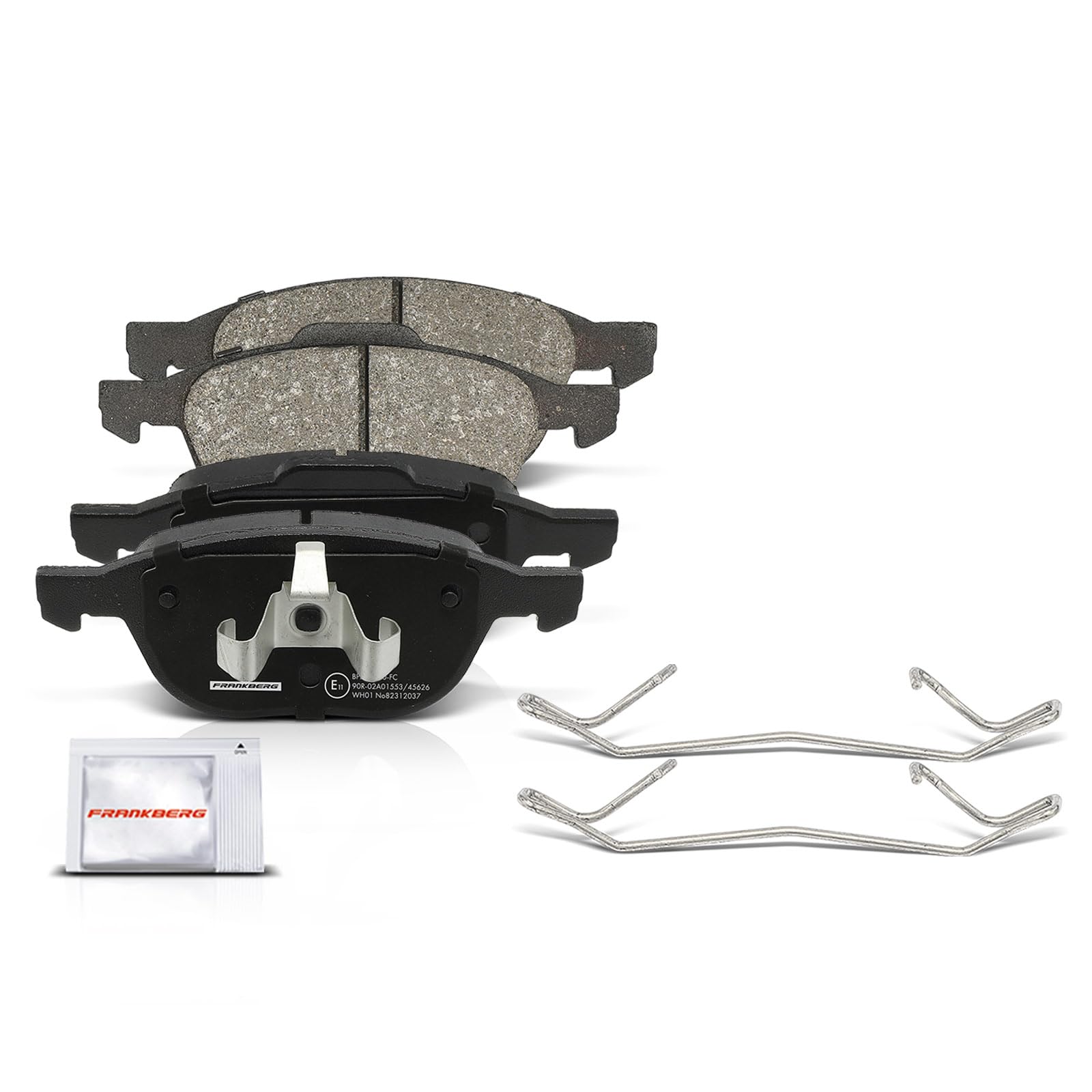 Frankberg Set freni incl. 2x Dischi Freno + 4x Pastiglie dei Freni Anteriore Compatibile con Focus III Turnier C-Max II DXA/CB7 DXA/CEU Focus III Berlina Replace# 1686722