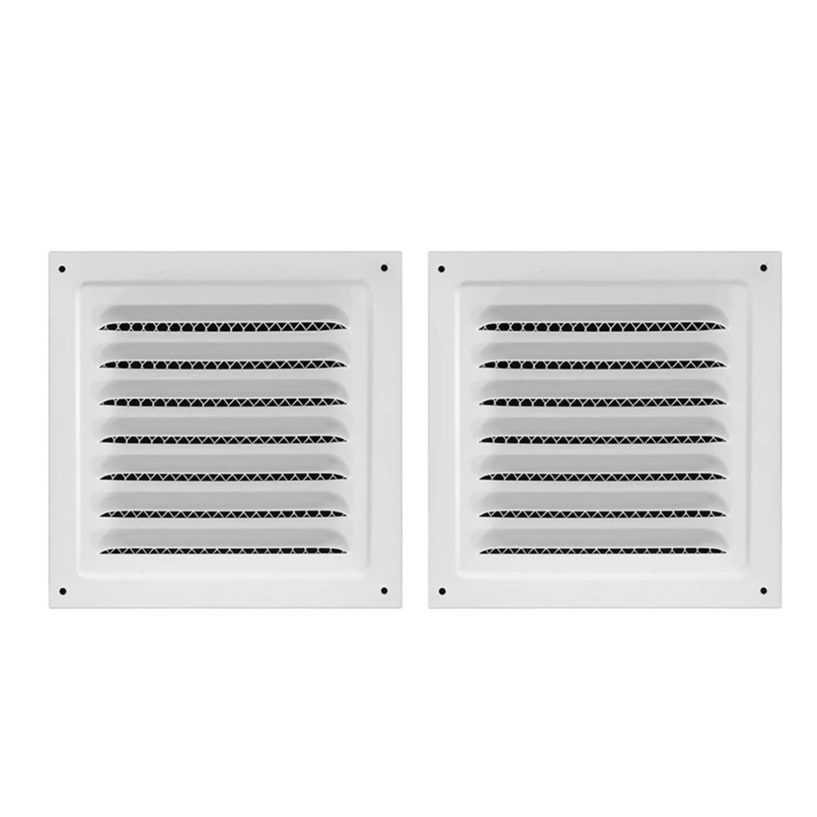 Ventilator Grille Ventilation with Insect Screen Vent Cover Airflow for Ceiling Side Wall for air Vent(2PCS White)