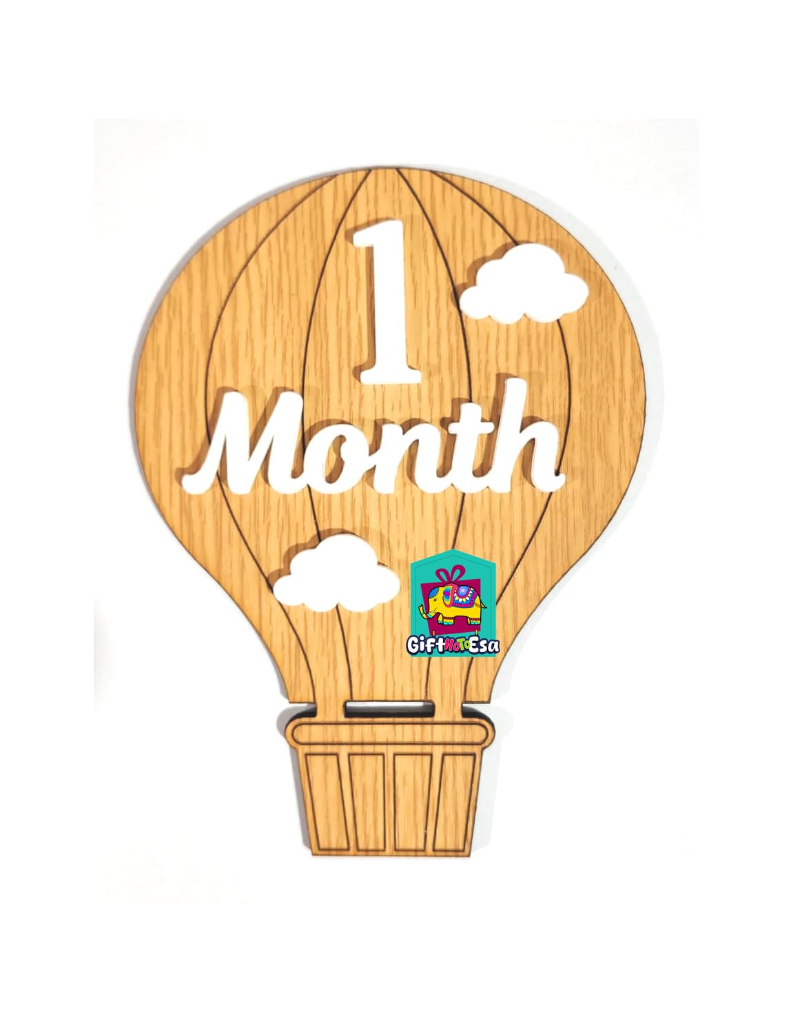 Baby Months Milestone Cards Props For Photoshoot | Baby Photoshoot Props | Monthly Baby Milestone Marker Hot Air Balloon Shape Months Milestone Cards ( 1 to 10 numbers with Month and Months Letters)-image-39