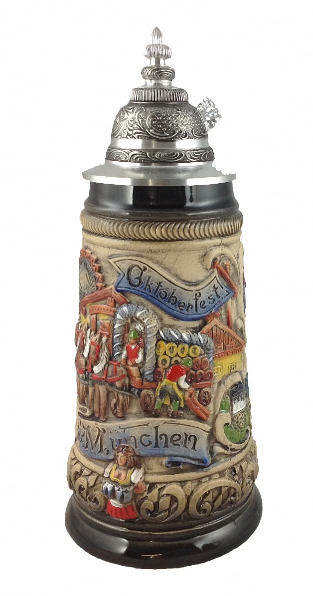 Chope de bière allemande Oktoberfest Munich Zöller Born de 0,5L pour vos soirées
