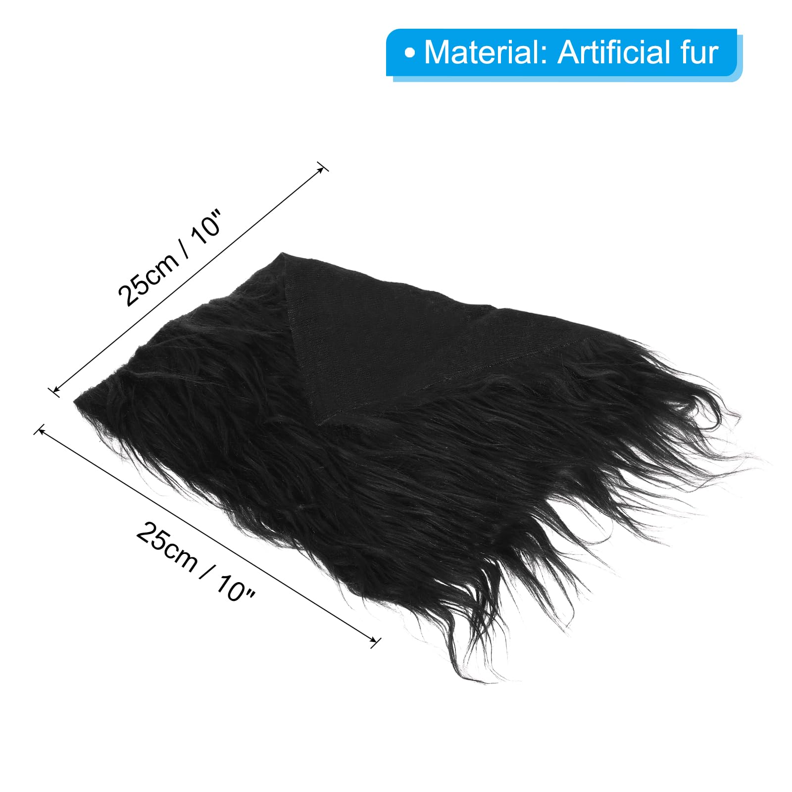 PATIKIL Plush Faux Fur Fabric Square - Image 2
