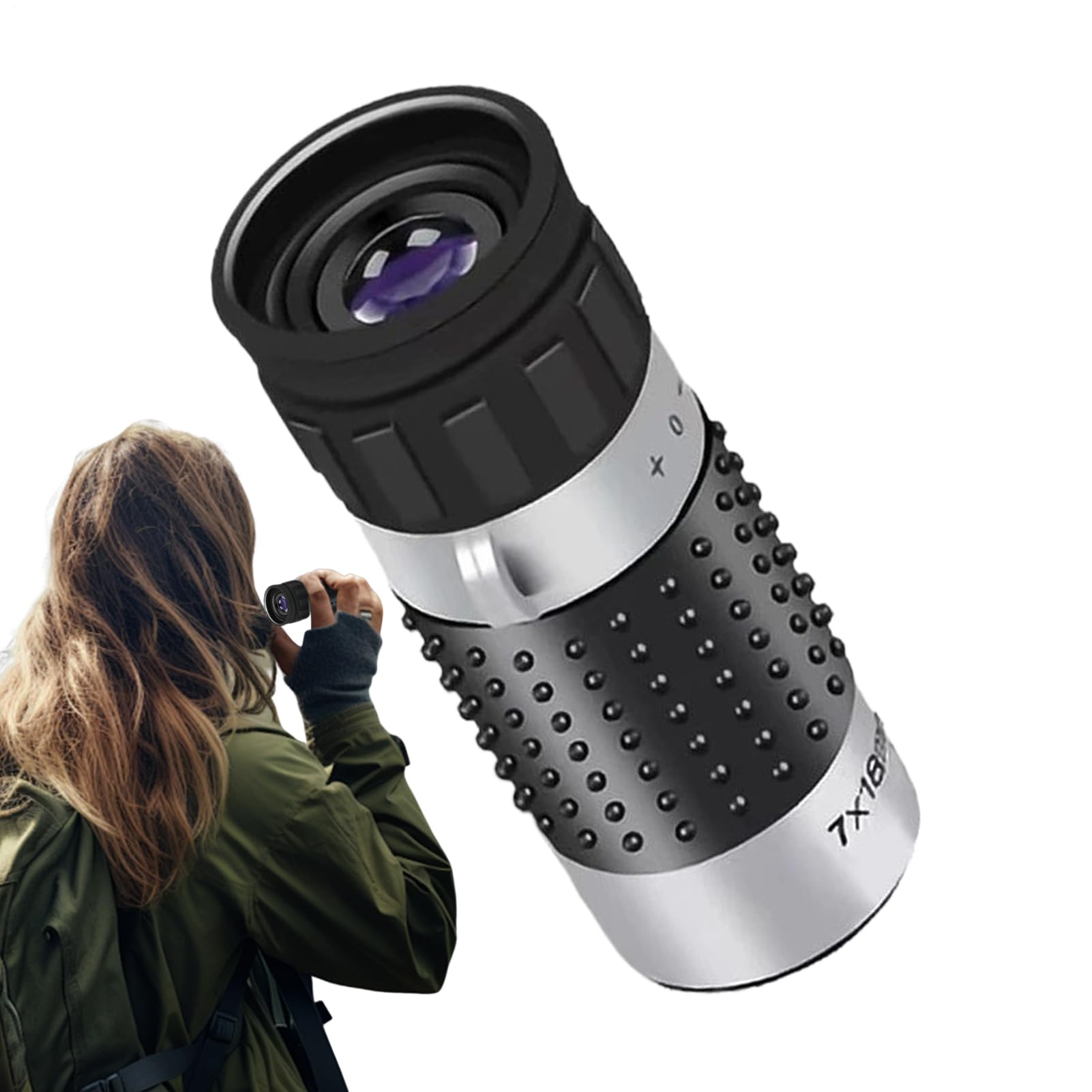 Distanziometro,Telemetro per Caccia con Elevato Ingrandimento | Ottica Compatta per Attività All Aperto Caccia Birdwatching