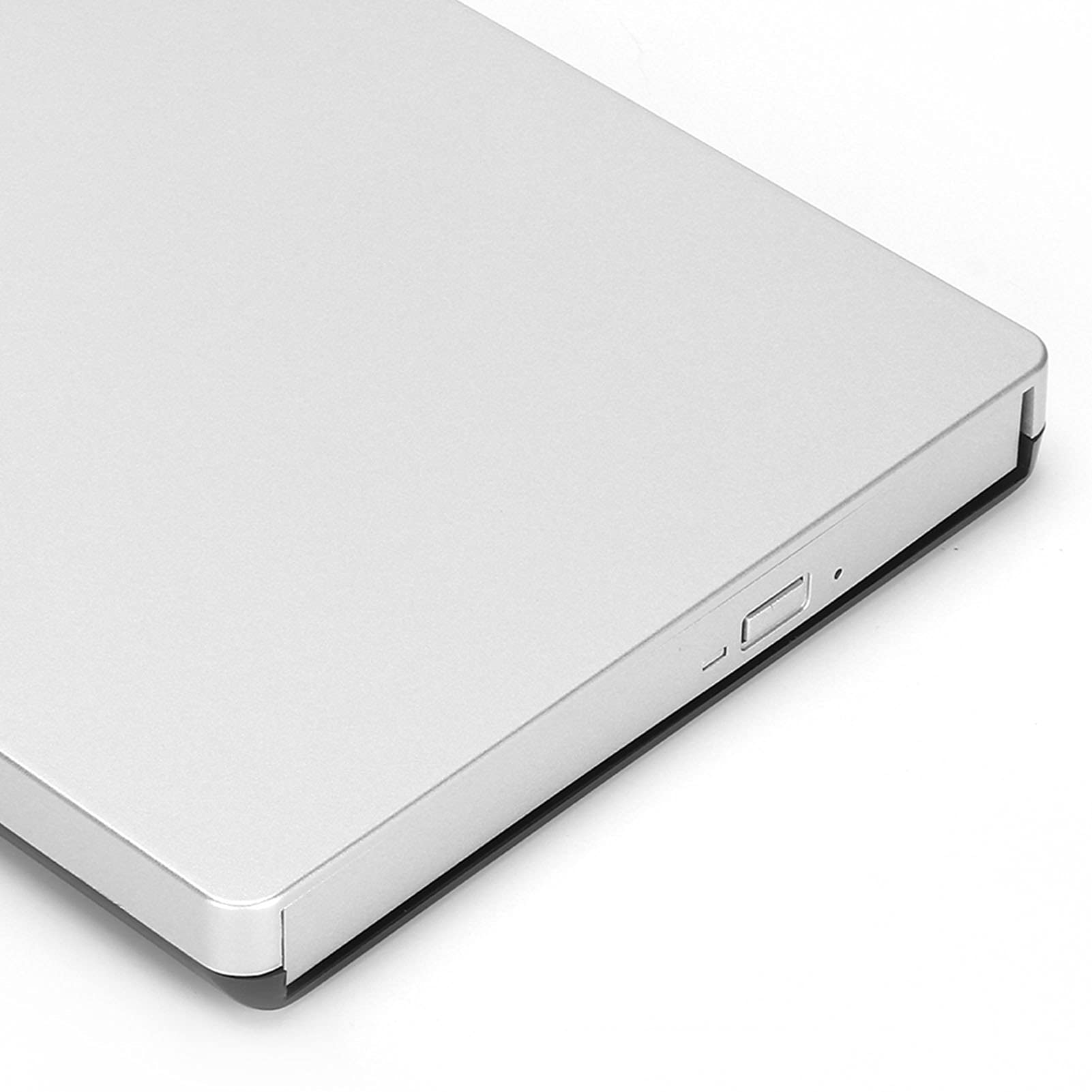 unità Dvd Esterna, unità CD/Dvd Portatile USB 2.0/Lettore Dvd per Masterizzatore CD Rom Portatile Compatibile con XP/Wind10/Vista/7/Linux/OS X(d'Argento)