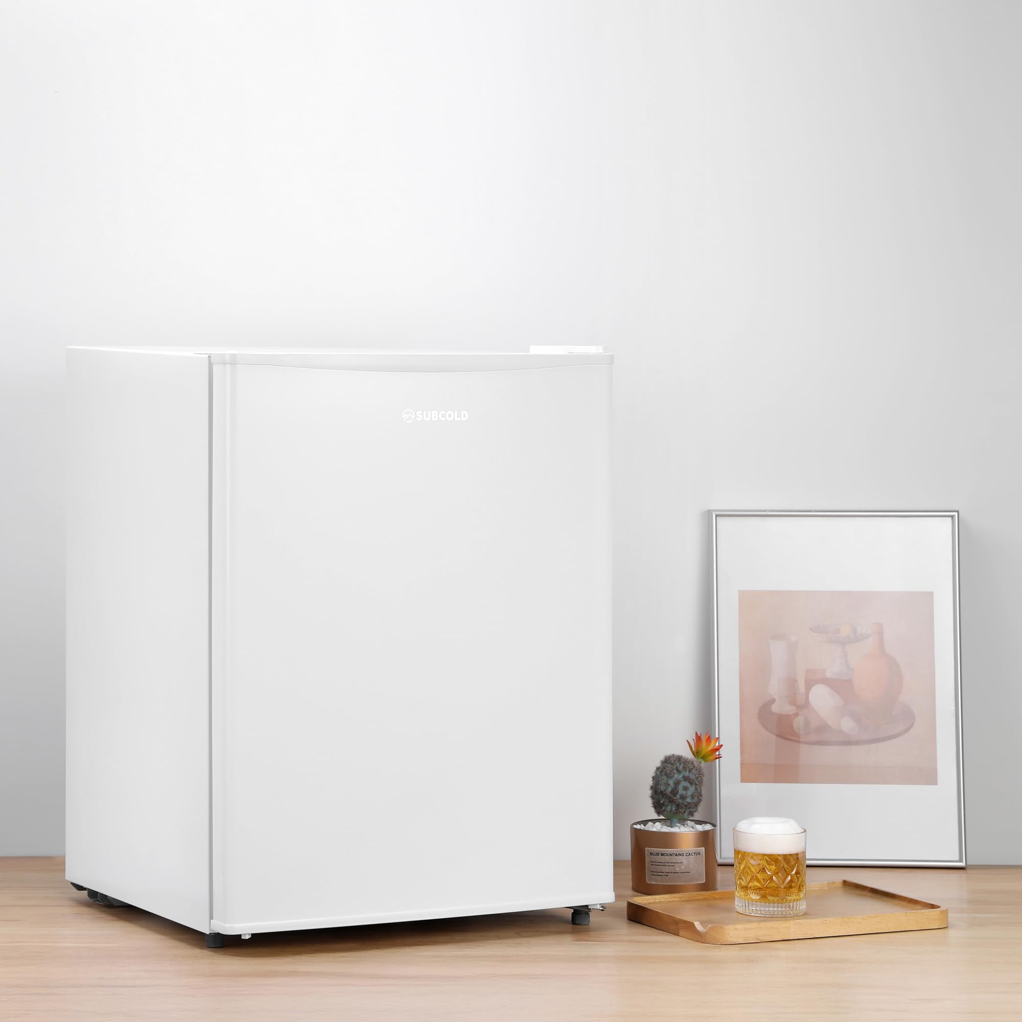 Subcold Eco60F Mini Freezer | 4-Star Table Top Unit | Energy-Efficient Appliance with Adjustable Thermostat & Reversible Door | Customisable Storage Removable Shelf (White) - 4