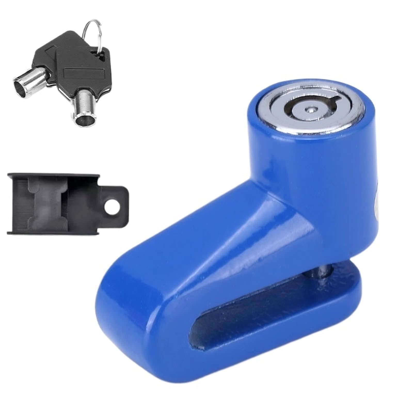 Motorcycle Handlebar Lock 1set Mountain Bike Disc Brake Lock Aluminum Alloy Anti-Theft Security Device Motorbike Lock Security(Blue)