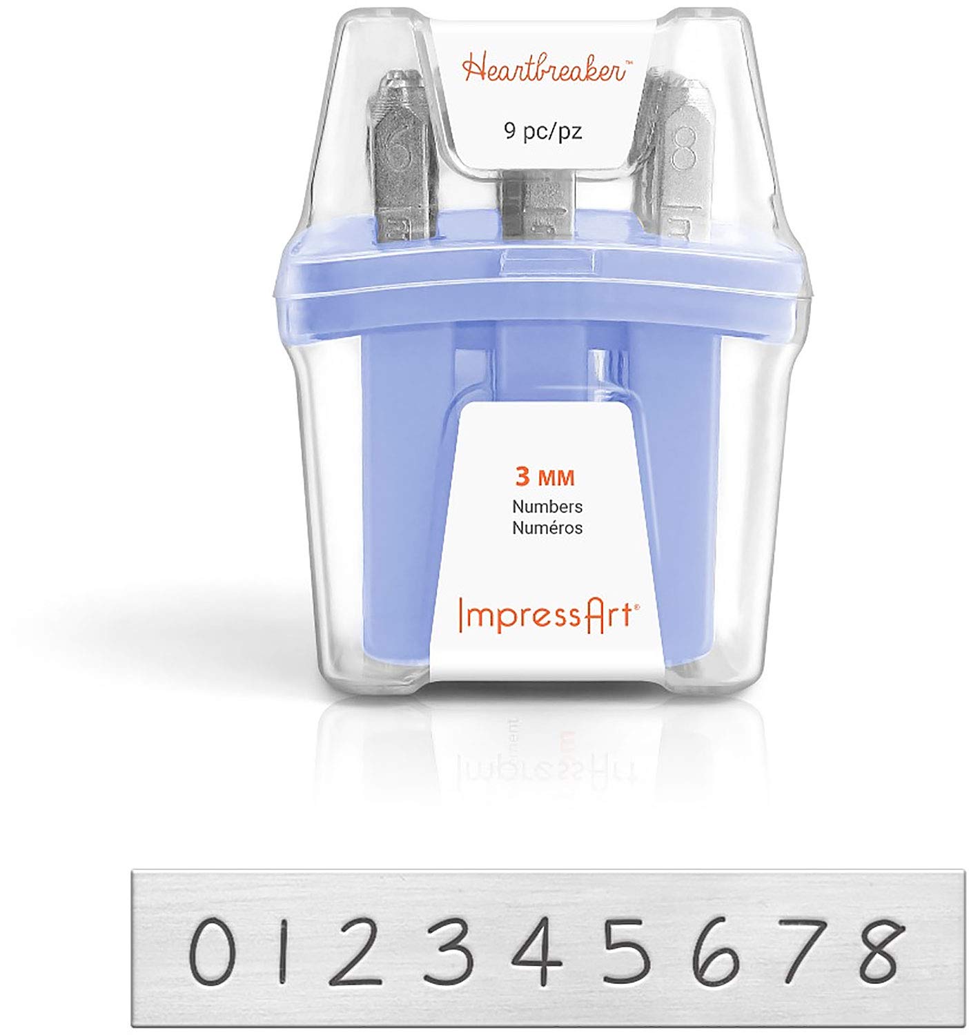 ImpressArt Heartbreaker Numbers Metal Stamp Set