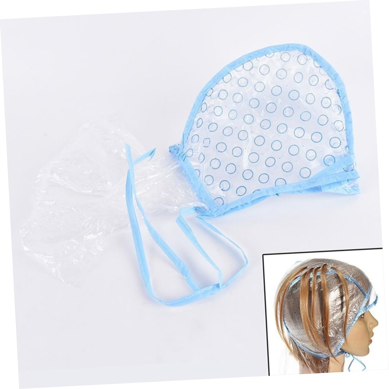 FOMIYES Salon Hair Cap 13pcs Dyeing Caps Tinting Tool Needle Comfortable Fit Waterproof
