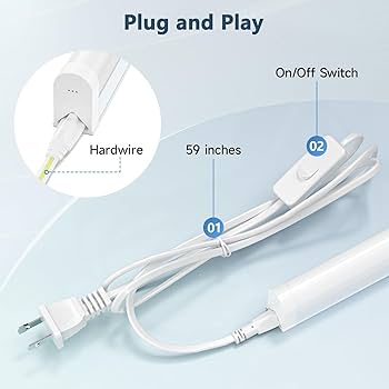 SHINESTAR 20-Pack Linkable LED Shop Light 4FT, 6500K Super