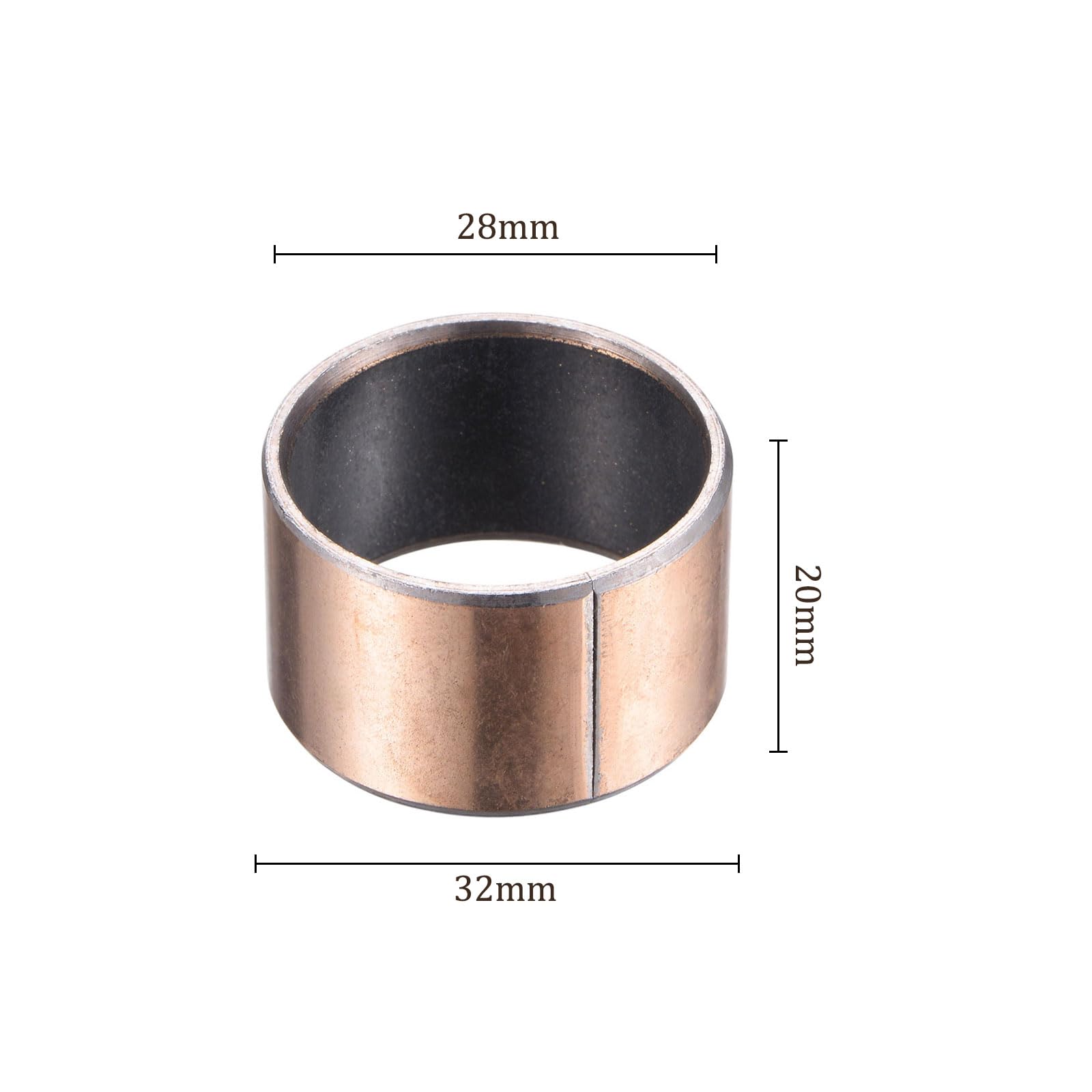 12 Boccole Autolubrificanti In Ferro Sinterizzato 10x14x12mm - Per Macchine Utensili E Apparecchiature Industriali