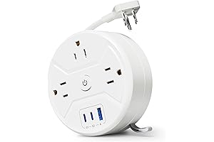 SUPERDANNY Travel Power Strip - Effortless Power Anywhere!