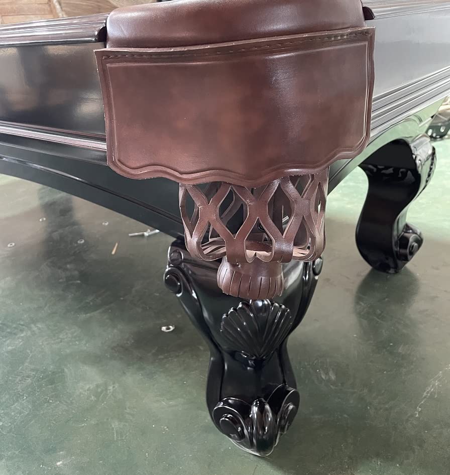 8 Ft. Tunierpoolbillard Billardtisch Pool Modell Winston Nr.:36 Billard mit 3cm starken Schieferplatten Tuchfarbe grün Gestellfarbe Nussbaum – Bild 4