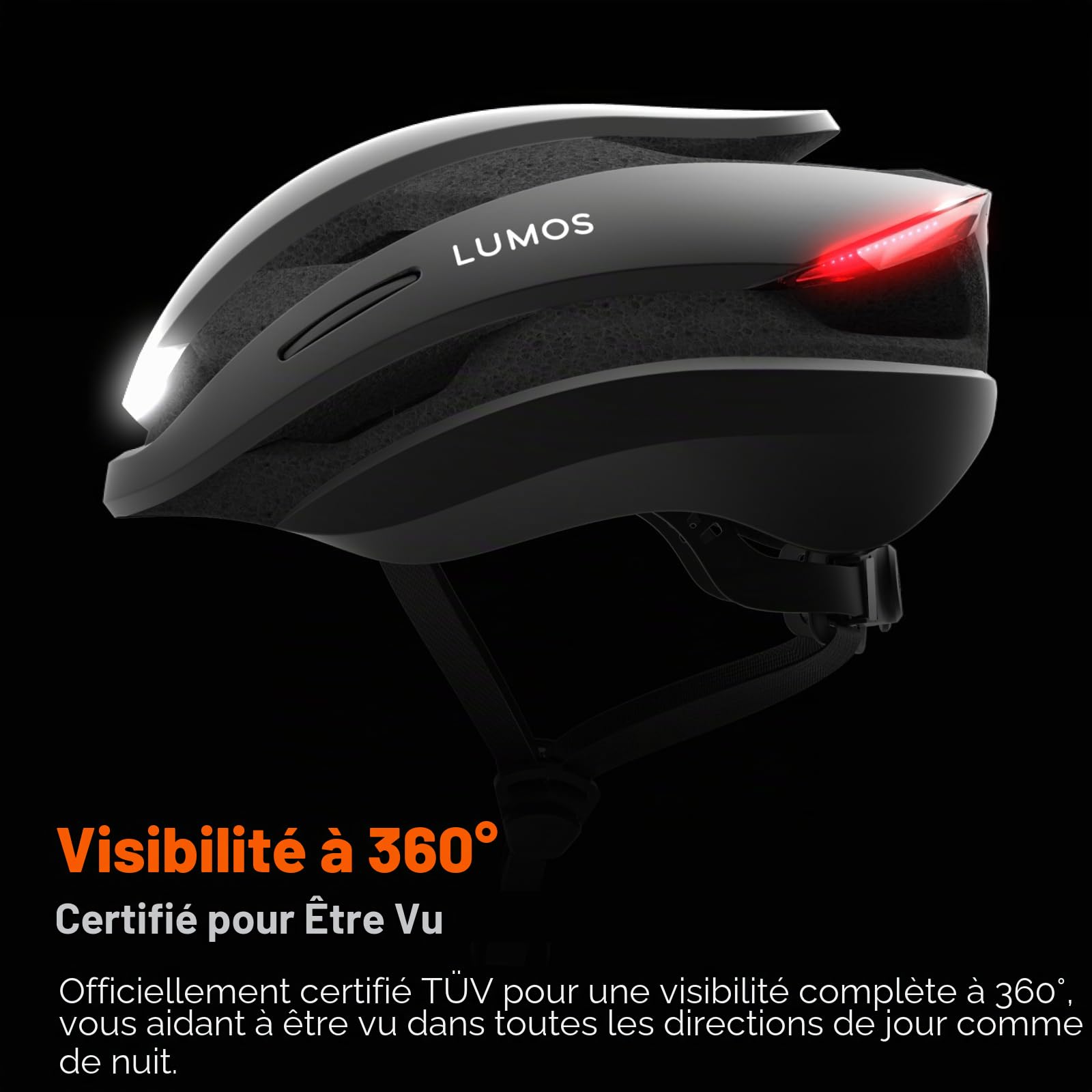 Lumos Ultra Smart Bike Helmet | Customizable Front and Back LED Lights with Turn Signals | Road Bicycle Helmets for Adults: Men, Women
