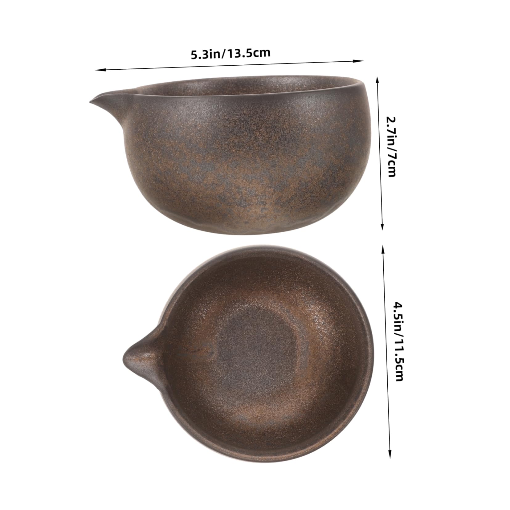 Ciieeo Japanese Tea Bowl with Spout Traditional Tea Ceremony Cup for Home Use for Preparation and Serving Elegant Design