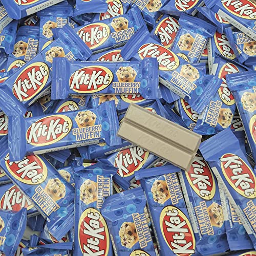 Kit Kat Blueberry Muffin Snack Size - Crisp Wafers In Blueberry Muffin Flavored Creme – Limited Edition – Individually Wrapped – Bulk Pack (2 Pound) #TOP2