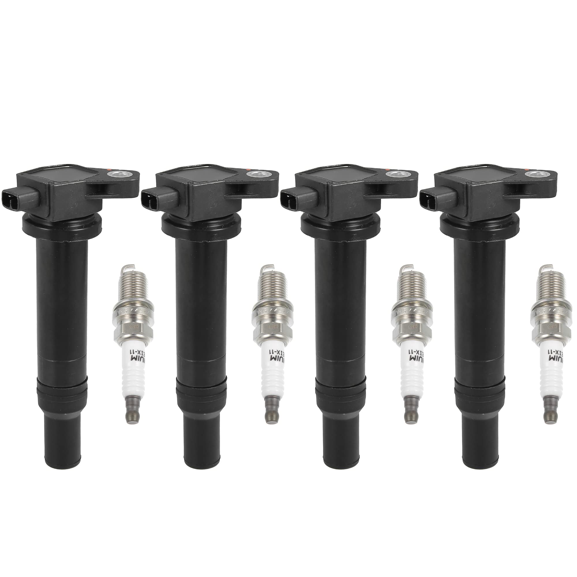 A ABSOPRO 8 Pcs Bobines D'Allumage Et Bougies Pour Hyundai Accent 06-11