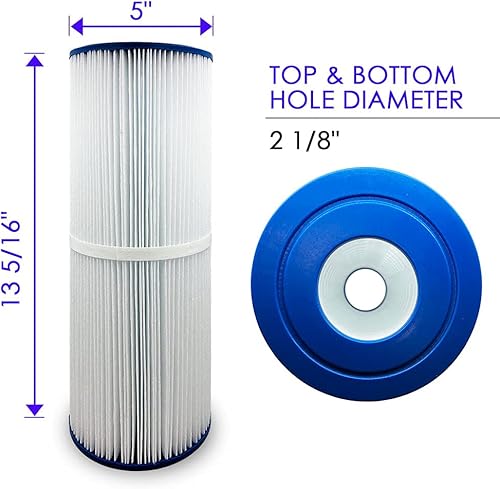 Miniatura 3 de ClurTech FRX-4326 Pentair Rainbow Dynamic - Cartucho de filtro de repuesto para piscina o spa de 25 pies cuadrados, paquete de 1, color blanco