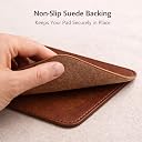 Leatherman Genuine Leather Mouse Pad, Brown Non-Slip Rectangular Desk Mouse Mat, Premium Leather Computer Mouse Pad for Office, Home, Laptop & Desktop Use, 20 x 18 cm gallery image