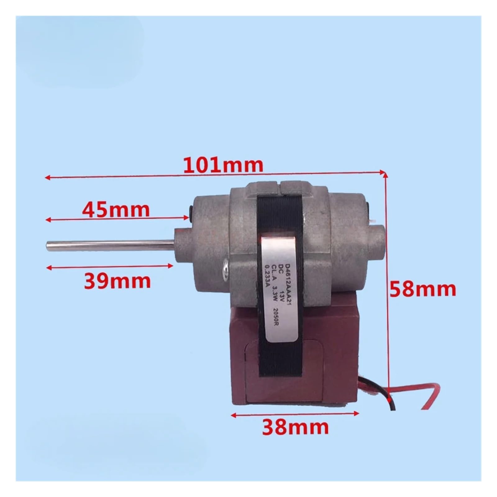 Motor de Ventilador for refrigerador de Dos Puertas, Compatible con Bosch, Daewoo y Siemens D4612AAA04