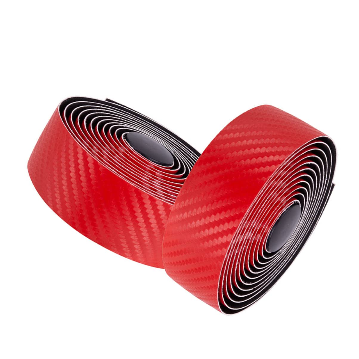 Sosoport 6 Belt Per Manubrio Bici Fibra Di Carbonio Da Antiscivolo e Resistente Per Bici Da Corsa Rosso