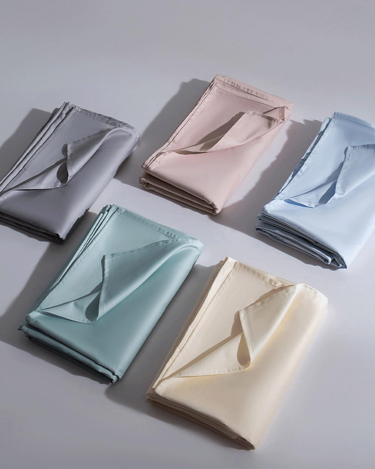 Bettlaken Betttuch Laken Haustuch ohne Gummizug aus 100% Langstapeliger Baumwolle Ultraweiche Atmungsaktive viele Farben und Größen(Light Pink,160x230cm)
