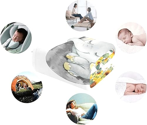 Miniatura 146 de Manta de bebé personalizada con nombre, mantas de bebé de elefante personalizadas para niñas, regalos de bebé, productos para bebés, mantas súper