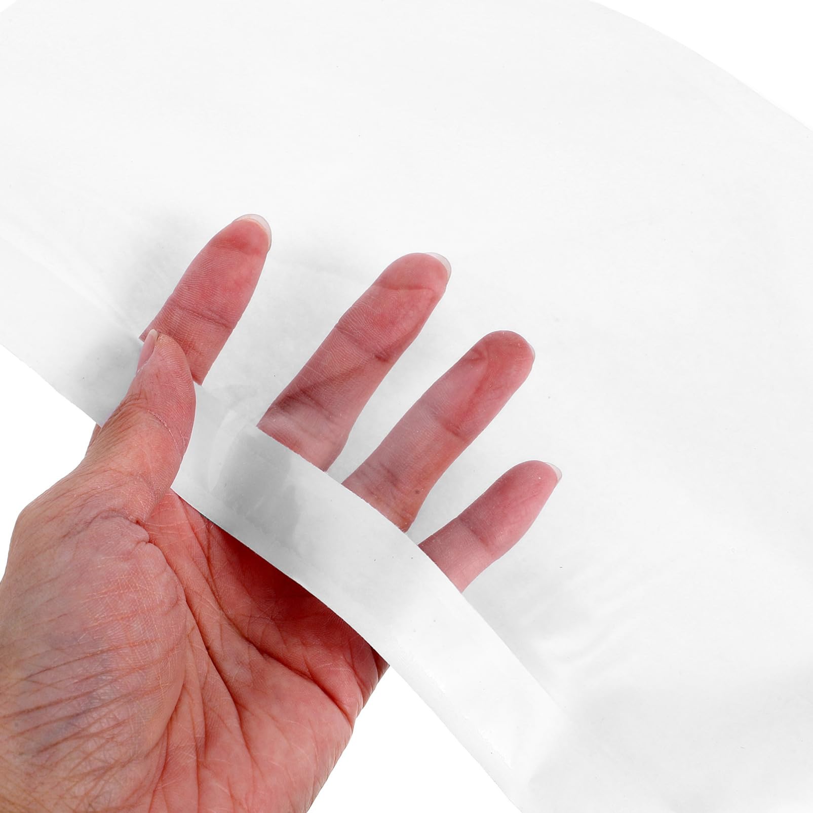 LALAFINA 100pcs Self-adhesive Plastic Packing List Pouches Shipping Label Holders for Documents Invoices and Storage