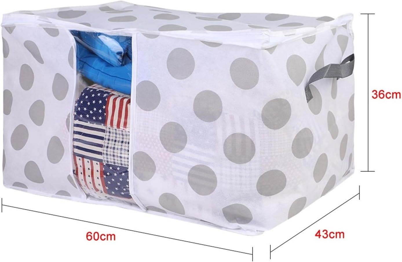 SBTRKT Clothes Quilt Storage Bag Blanket Closet Sweater Organizer Box Sorting Pouches Cabinet Container Travel Home Dropshipping (Color : 2-60x43x36-01)