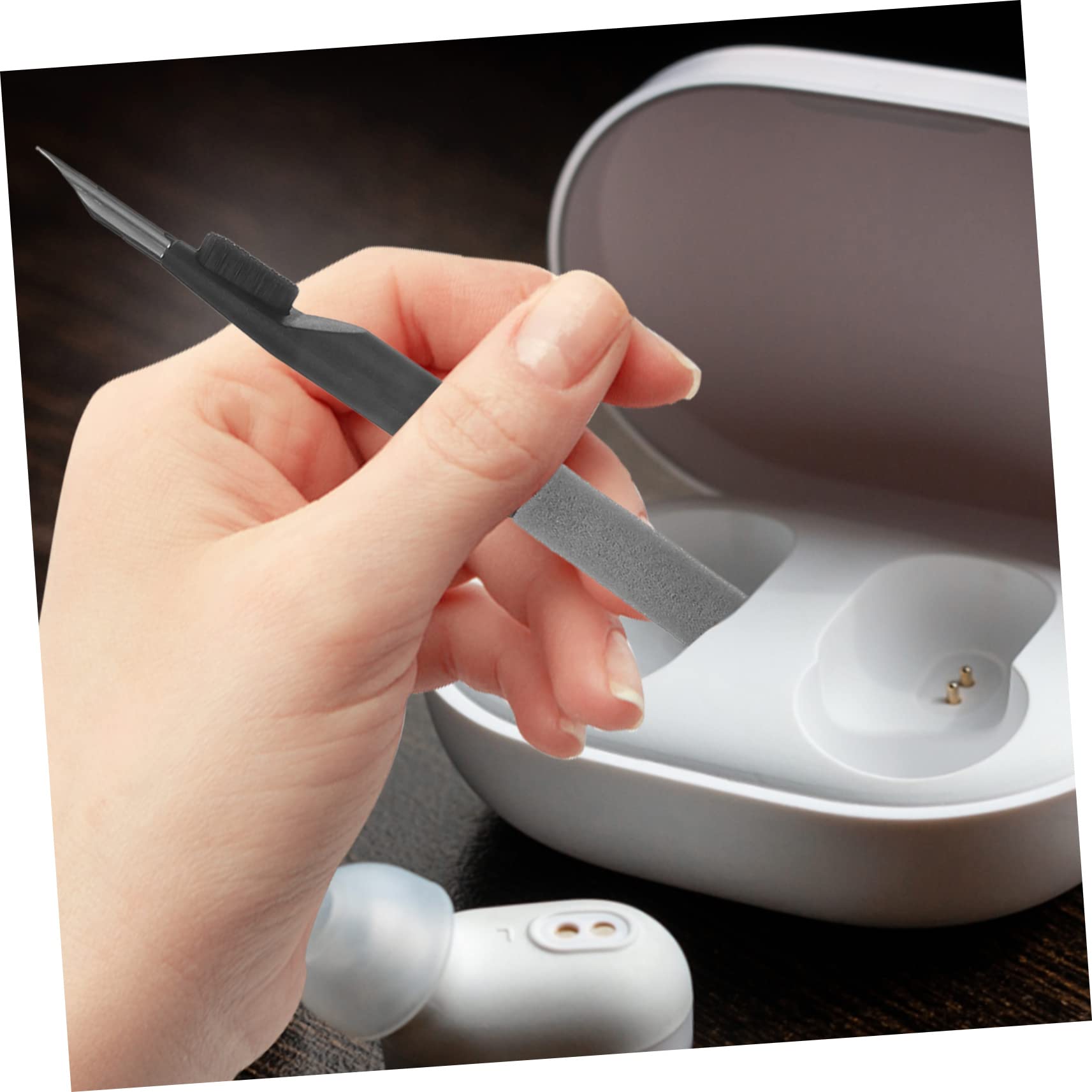 Alipis 3 Juegos Herramientas de Limpieza para Auriculares Kit Portátil de Limpieza Electrónica para Casa u Oficina de Dispositivos Electrónicos como Auriculares y