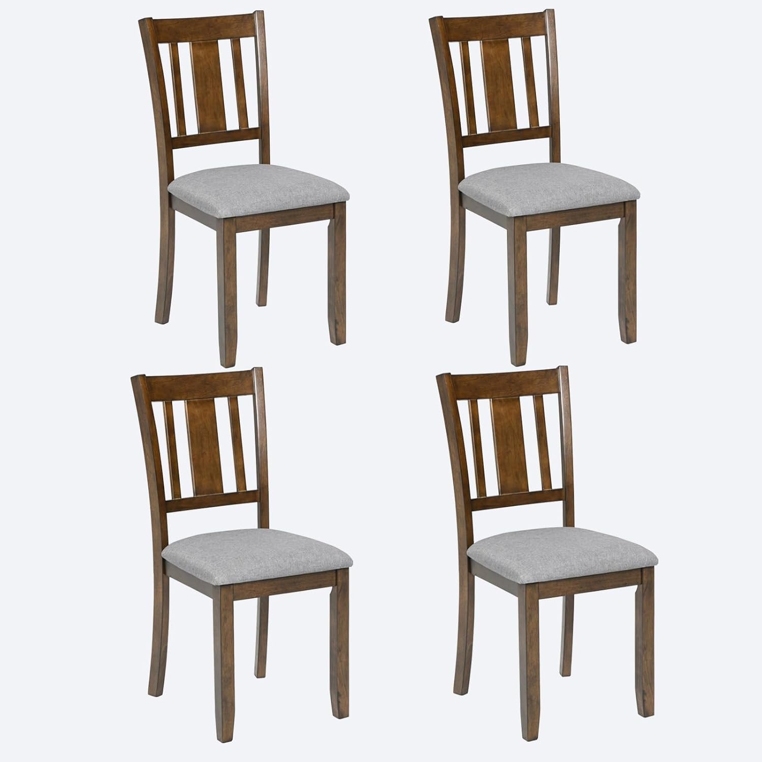 Chairs Only, Dining Stool Set of 4 with Padded Seat, Upholstered Side Chair for Dining Room, Living Room,for the Kitchen